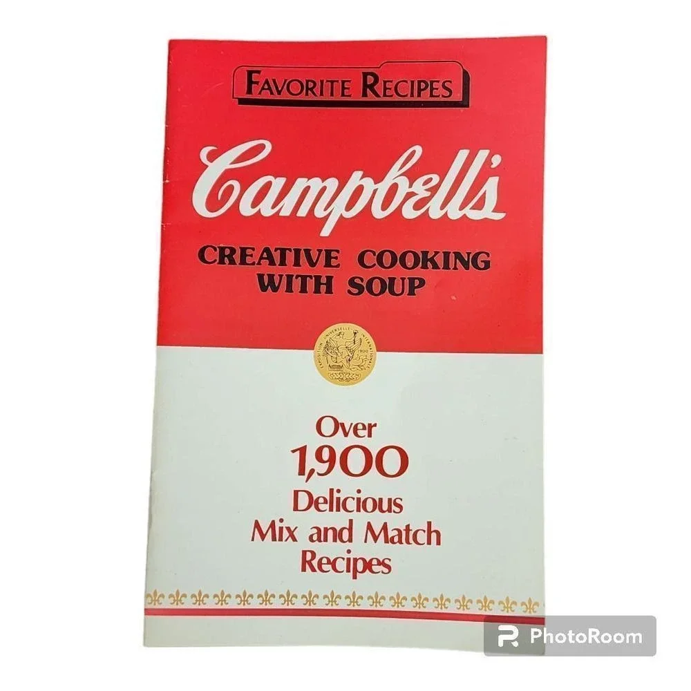 Lot of 2 Campbell's Favorite Recipes Creative Cooking with Soup Cook Booklets